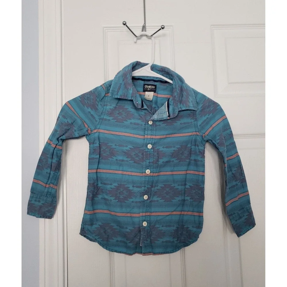 Oshkosh‎ Boys Long Sleeve Shirt Size 5